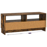LED TV Cabinet Smoked Oak Engineered Wood 896110