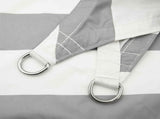 Sun Shade Sail Light Grey and White 7 x 4 m 42031132