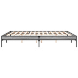 ZNTS Bed Frame Grey Sonoma 180x200 cm Super King Engineered Wood and Metal 845004