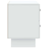 Bedside Cabinet White 62 x 34.5 x 47.5 cm Engineered Wood 893855