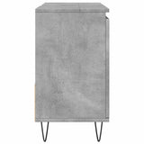 Sink Cabinet Concrete Oak 65x33x60 cm Engineered Wood 857225