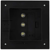 Outdoor Solar Lamps 12 pcs LED Square 12 cm Black 277136