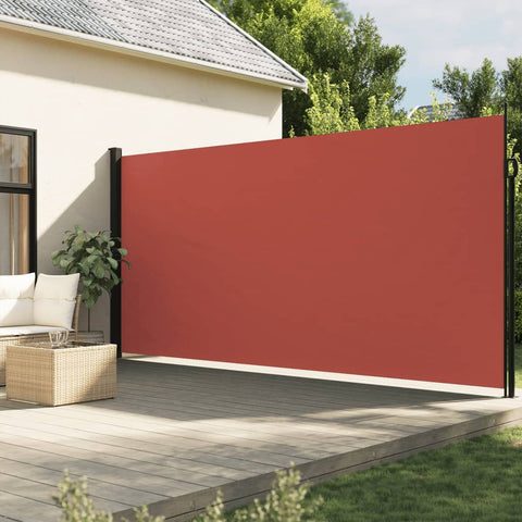 ZNTS Retractable Side Awning Terracotta 220x600 cm 4004573