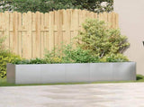 Planter 200x40x40 cm Galvanised Steel 860687