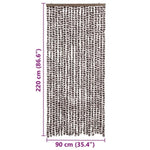 ZNTS Insect Curtain Brown and White 90x220 cm Chenille 325452
