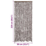 ZNTS Insect Curtain Brown and White 90x220 cm Chenille 325452