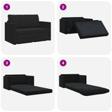 Folding Sofa Bed Black 124 x 71 x 78 cm Velvet 42030517