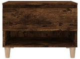 Bedside Table Smoked Oak 50x46x50 Engineered Wood 819542