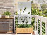 Garden Privacy Screen Silver 50 x 140 cm Stainless steel 876277