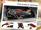 Oxford Cloth Folding 3-Wheel Pet Stroller Dog Trolley Red/Black T3398P349568