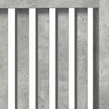 Radiator Cover Concrete Grey 112 x 19 x 81.5 cm Engineered Wood 884105