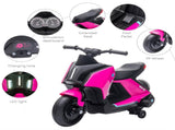 6V Kids Electric Motorbike Ride On Toy w/ Music Headlights Safety Training Wheels for Girls Boy 2-4 T3398P348288