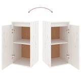 TV Cabinets 2 pcs White Solid Wood Pine 3100110