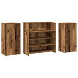 Reception Desk Old Wood 200x50x103.5 cm Engineered Wood 3324185