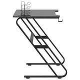 Gaming Desk with ZZ Shape Legs Black 90x60x75 cm 325410