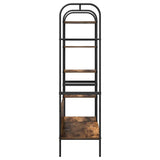 Clothes Rack Brown Oak 120 x 44 x 160 cm Engineered Wood 868447