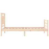 Bed Frame without Mattress 100x200 cm Solid Wood 3194041