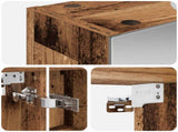 Bathroom Mirror Cabinet with Shelf Old Wood 50 x 14.5 x 70 cm 889213