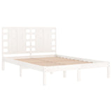 Bed Frame without Mattress White 120x190 cm Small Double Solid Wood 3104189
