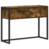 End Table Smoke Oak 100 x 36 x 75 cm Engineered Wood 886698