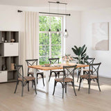 Dining Table Legs U-Shaped 2 pcs White 80x cm Steel 4013189