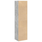 ZNTS Bookcase Concrete Grey 40x30x152 cm Engineered Wood 857879