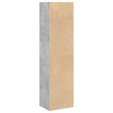 ZNTS Bookcase Concrete Grey 40x30x152 cm Engineered Wood 857879