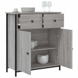 Sideboard Grey Sonoma 70x30x80 cm Engineered Wood 835527