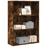 Bookcase Smoked Oak 80x30x114 cm Engineered Wood 857935