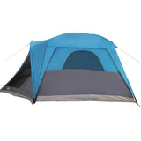 Family Tent with Porch 6-Person Blue Waterproof 94549