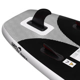 Inflatable Stand Up Paddle Board Set Black 330x76x10 cm 93388
