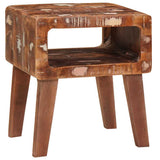End Table with Shelf Brown 40 x 32 x 46 cm Solid Reclaim Wood 4104552