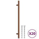 Cabinet Handles 20 pcs Bronze 224 mm Stainless Steel 3203616