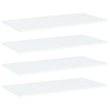 Bookshelf Boards 4 pcs White 80x40x1.5 cm Engineered Wood 805330
