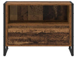 Bedside Table 2 pcs Old Wood 50 x 39.5 x 50 cm Engineered Wood 886675