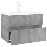 Sink Cabinet with Built-in Basin Grey Sonoma Engineered Wood 3152868