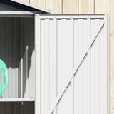 Garden Shed Anthracite 116x45x175 cm Galvanised Steel 46303