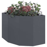 Corner Planter Anthracite 60 x 60 x 50 cm Steel 883663