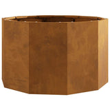 Planter Rusty 60 x 60 x 35 cm Weathering Steel 883744