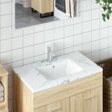 Bathroom Sink White 52x38.5x19.5 cm Rectangular Ceramic 153726