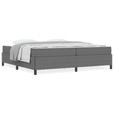 Bed Frame with Mattress Light Grey 200 x 200 cm Fabric 3399140