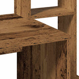 Desk with Shelves Old Wood 100x45x140 cm Engineered Wood 860443