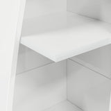 Corner Cabinet 27.5x27x140cm Engineered Wood High Gloss White 889869