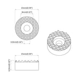 Chair Leg Floor Protectors 18000 pcs Transparent 15 x 16 mm 864757