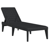 Sun Lounger Anthracite Polypropylene 186x60x29 cm 364221