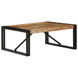 ZNTS Coffee Table Multicolour 80x80x35 cm Solid Wood Reclaimed 4016671