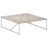 Coffee Table 110x110x36 cm Solid Mango Wood 247698