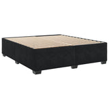Box Spring Bed with Mattress Black 200x200 cm Velvet 3290998
