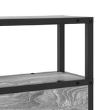 Storage Headboard with Shelf Grey sonoma 75 cm Engineered wood 859723