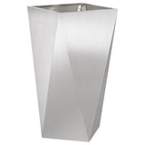 Planter 2 pcs Silver 40 x 40 x 75 cm Stainless Steel 883789